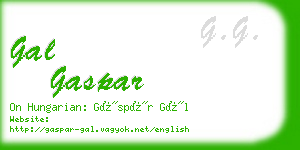 gal gaspar business card